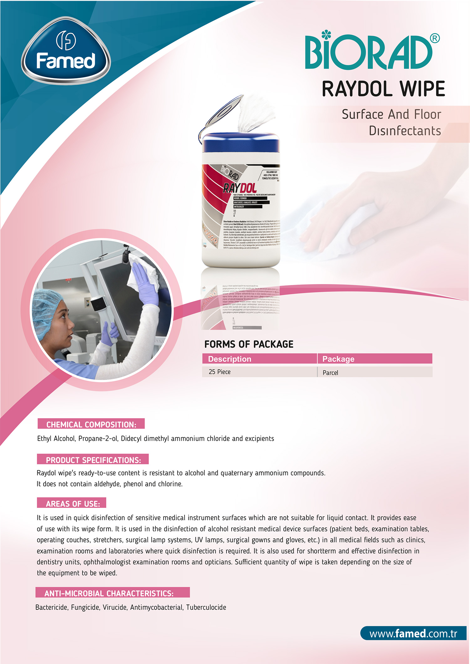 Raydol Wipe Surface And Floor Disinfectants