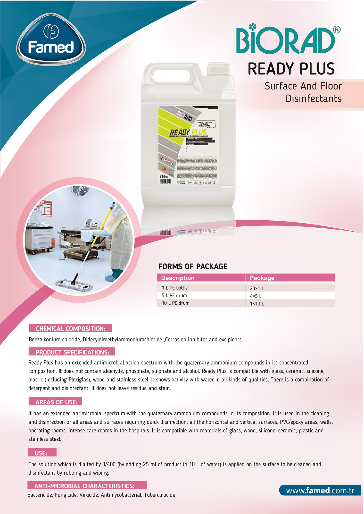Ready Plus Surface And Floor Disinfectants